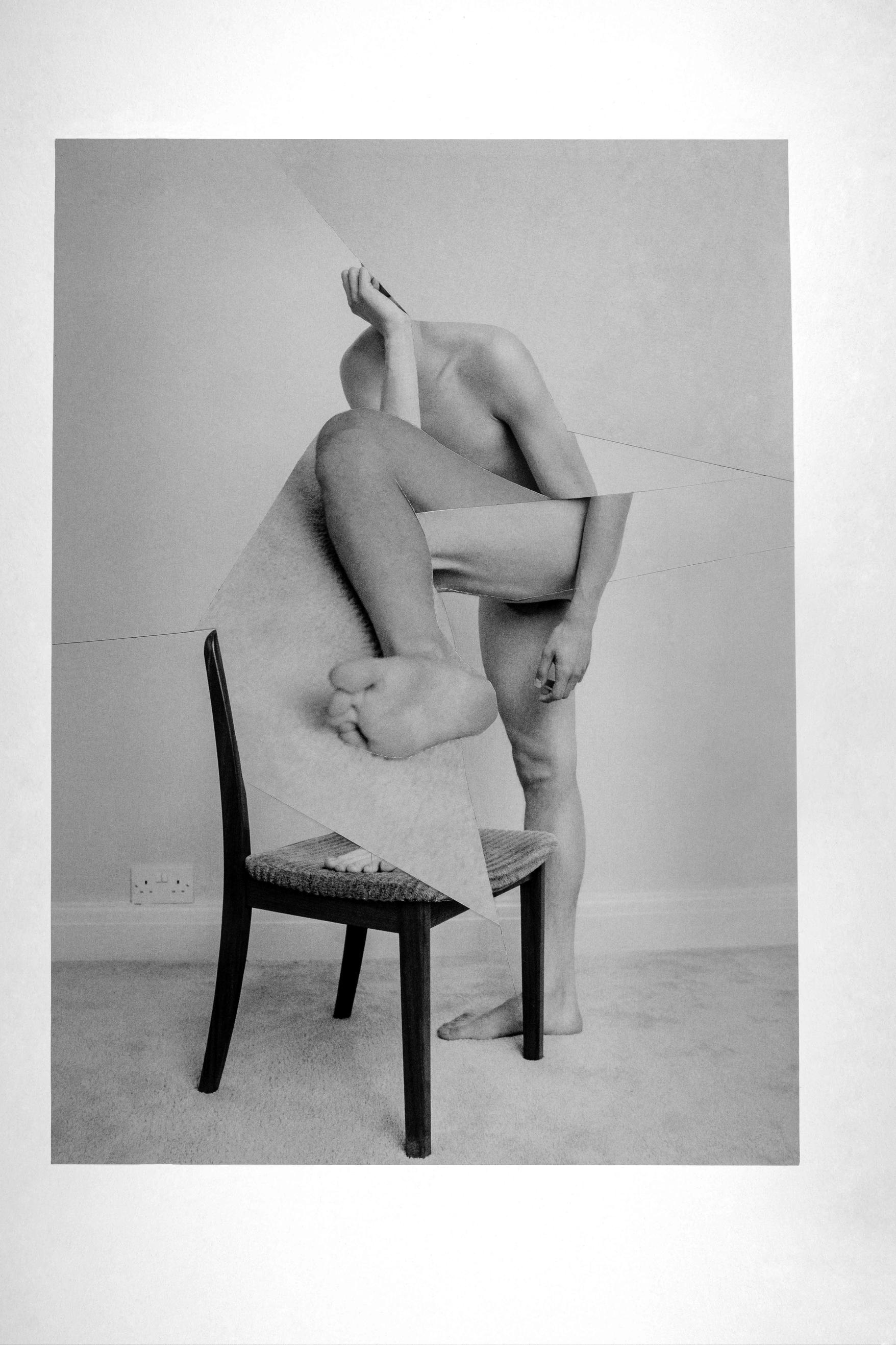 Man on Chair with Leg