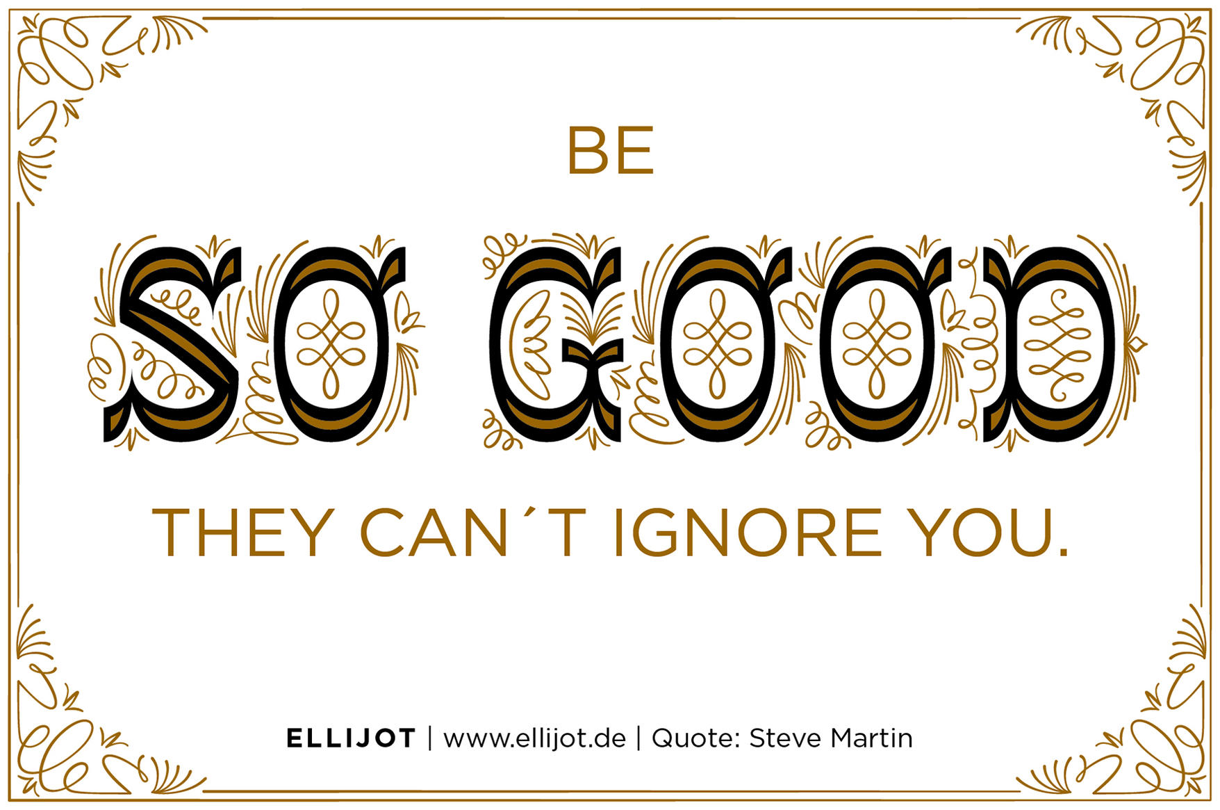 lettered quote ad